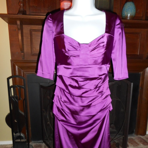 NWT purple Suzi Chin Dress, size 6 - Picture 2 of 8